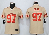 Women Nike San Francisco 49ers 97 Bosa Vapor Untouchable Nike Gold Inverted Limited Jersey,baseball caps,new era cap wholesale,wholesale hats